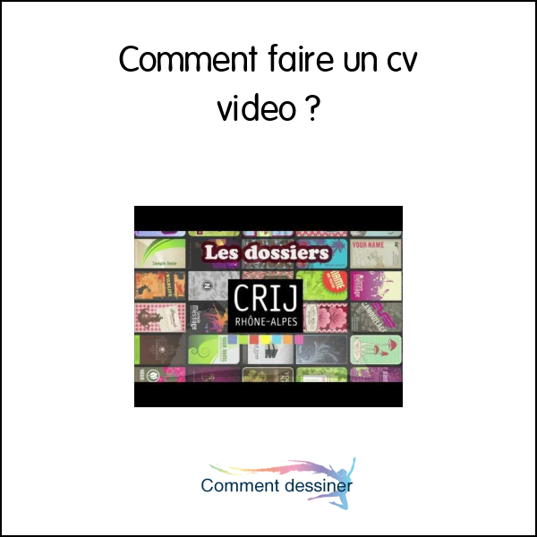 Comment faire un cv video